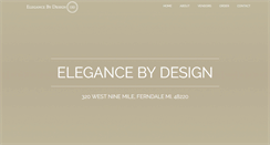 Desktop Screenshot of elegancebydesign.com