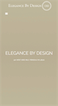 Mobile Screenshot of elegancebydesign.com